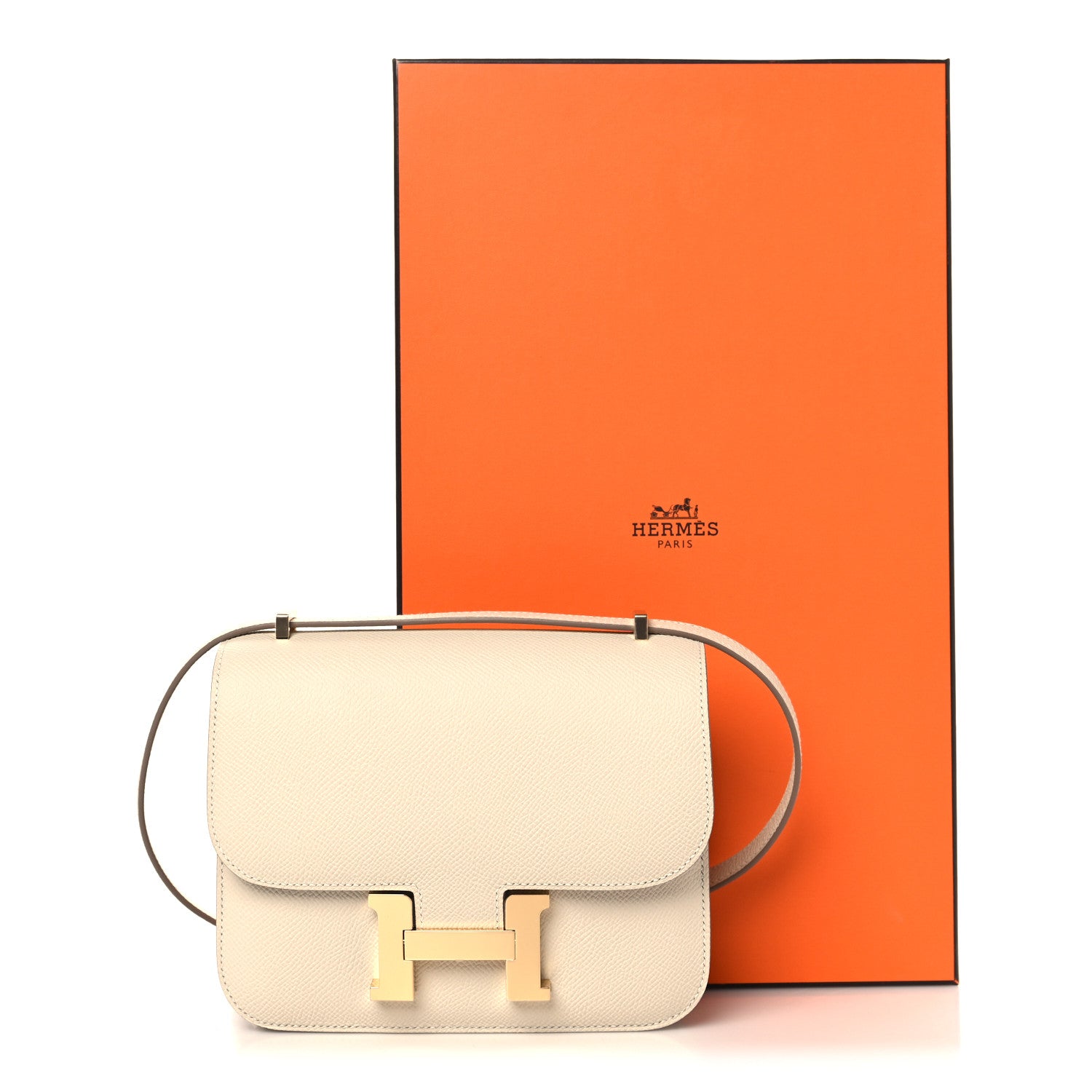 Hermes Epsom Constance 18 Craie 12 of 12