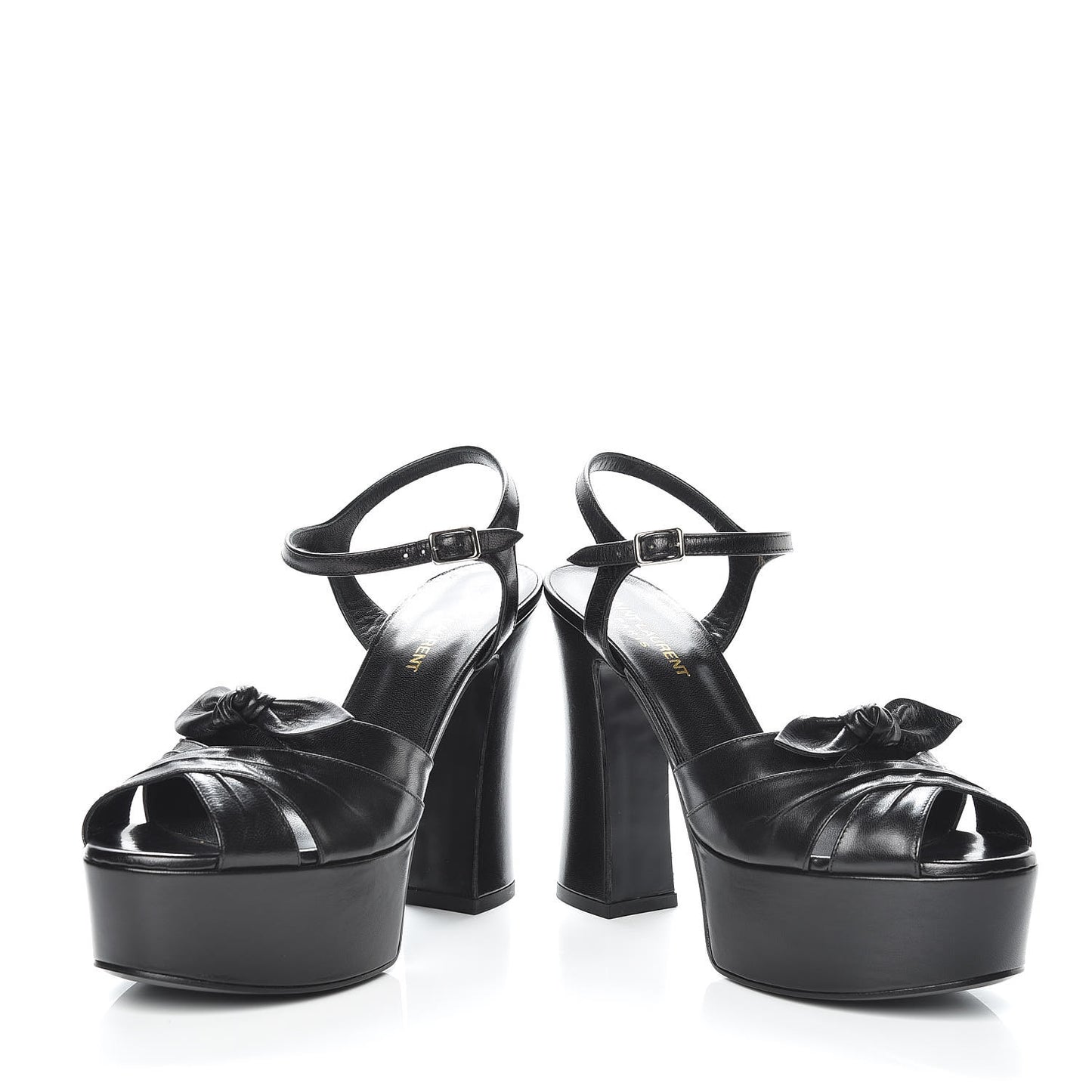 Goatskin Candy 80 Platform Sandals 37.5 Black
