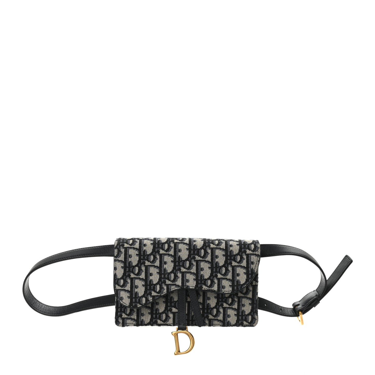 Oblique Saddle Belt Bag Blue