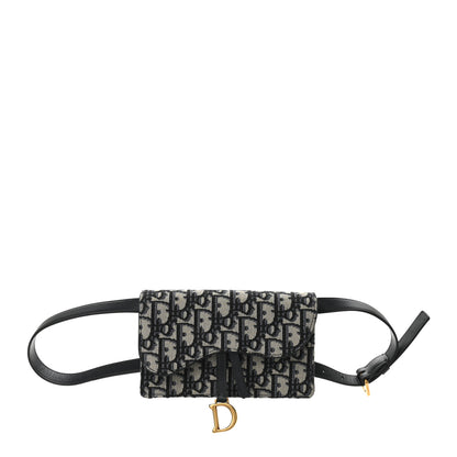 Christian Dior Oblique Saddle Belt Bag Blue 1 of 9