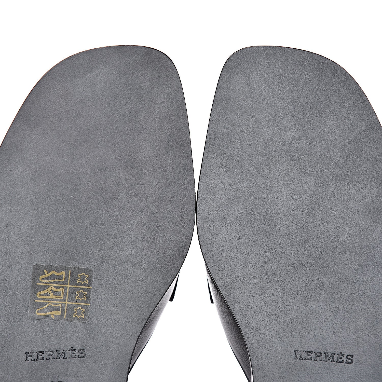 Hermes Goatskin Auteuil Sandals 36 Black 7 of 9