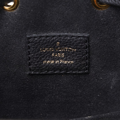 Louis Vuitton Calfskin Lockme Bucket MM Black 5 of 9