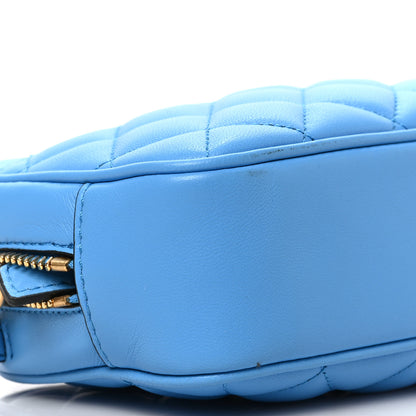Versace Nappa Quilted Medusa Camera Bag Blue 7 of 8