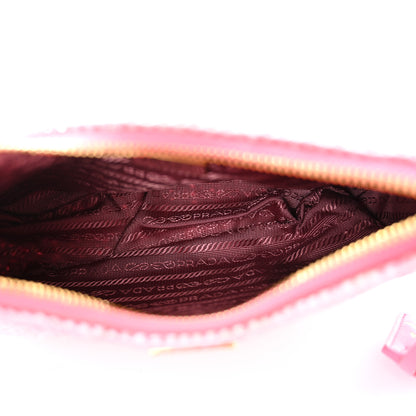 Prada Yarn Raffia Effect Crochet Re-Edition 2005 Shoulder Bag Petalo 5 of 12
