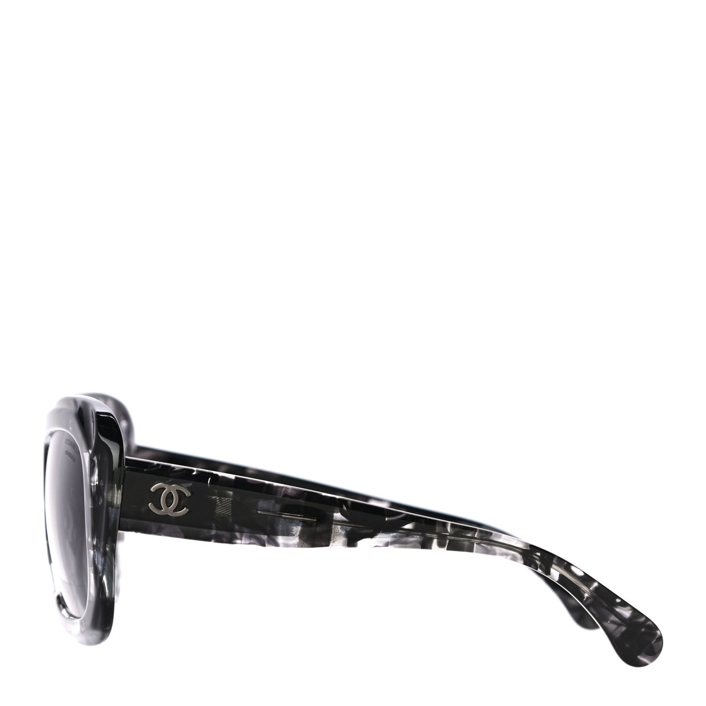 Acetate Square Plaid Frame Sunglasses 5324 Grey
