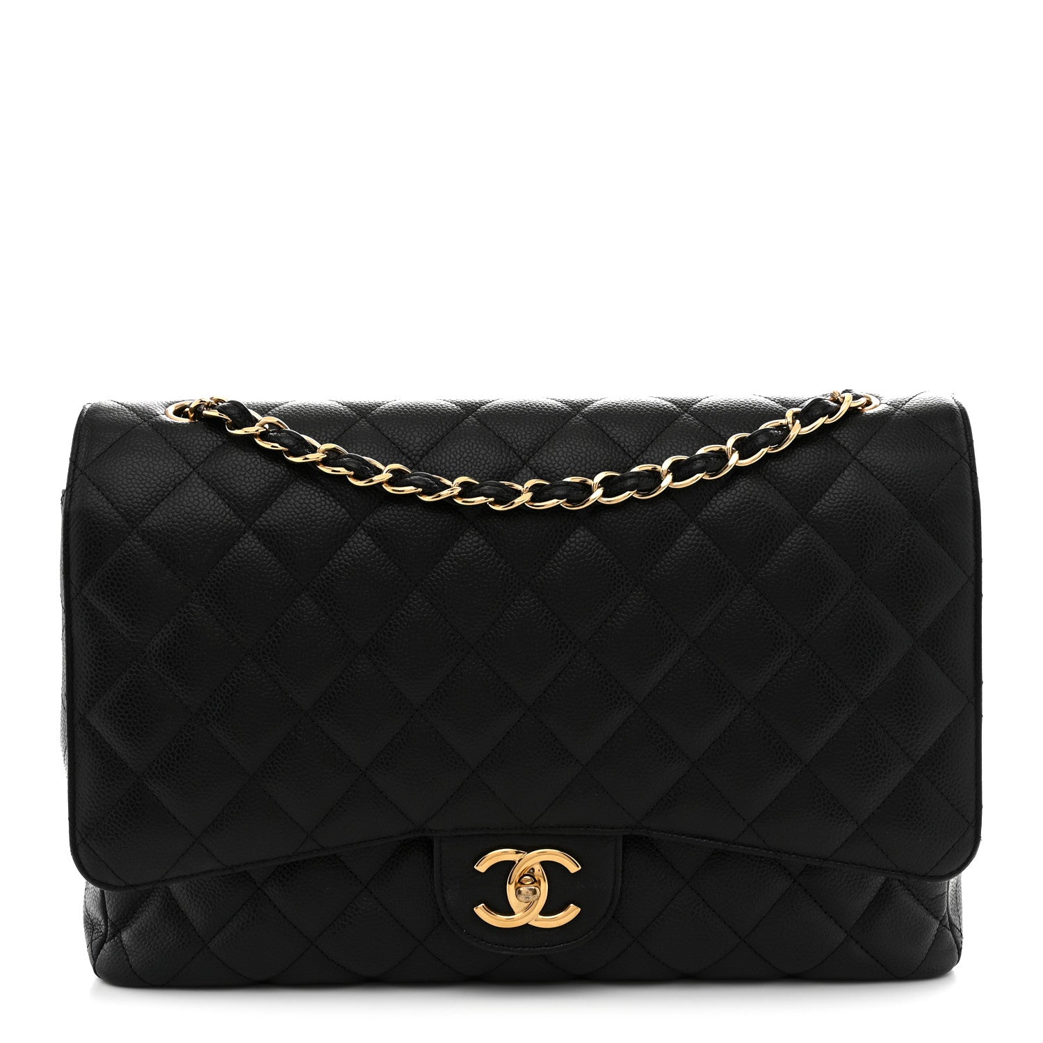 Chanel Caviar Quilted Maxi Double Flap Black 1 of 13