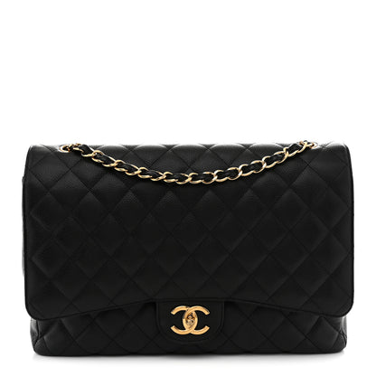 Chanel Caviar Quilted Maxi Double Flap Black 1 of 13