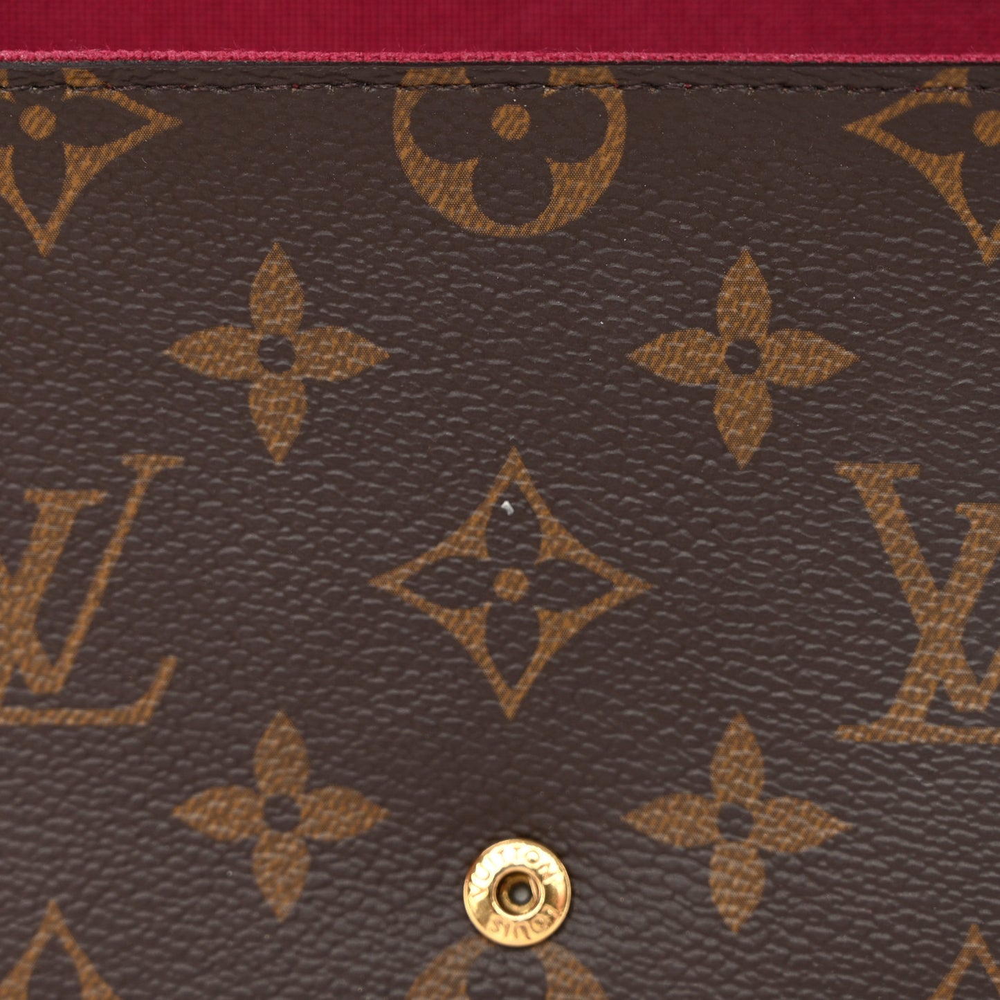 Monogram Pochette Felicie Chain Wallet Fuchsia