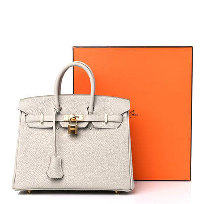 Hermes Togo Birkin 25 Gris Perle 11 of 11
