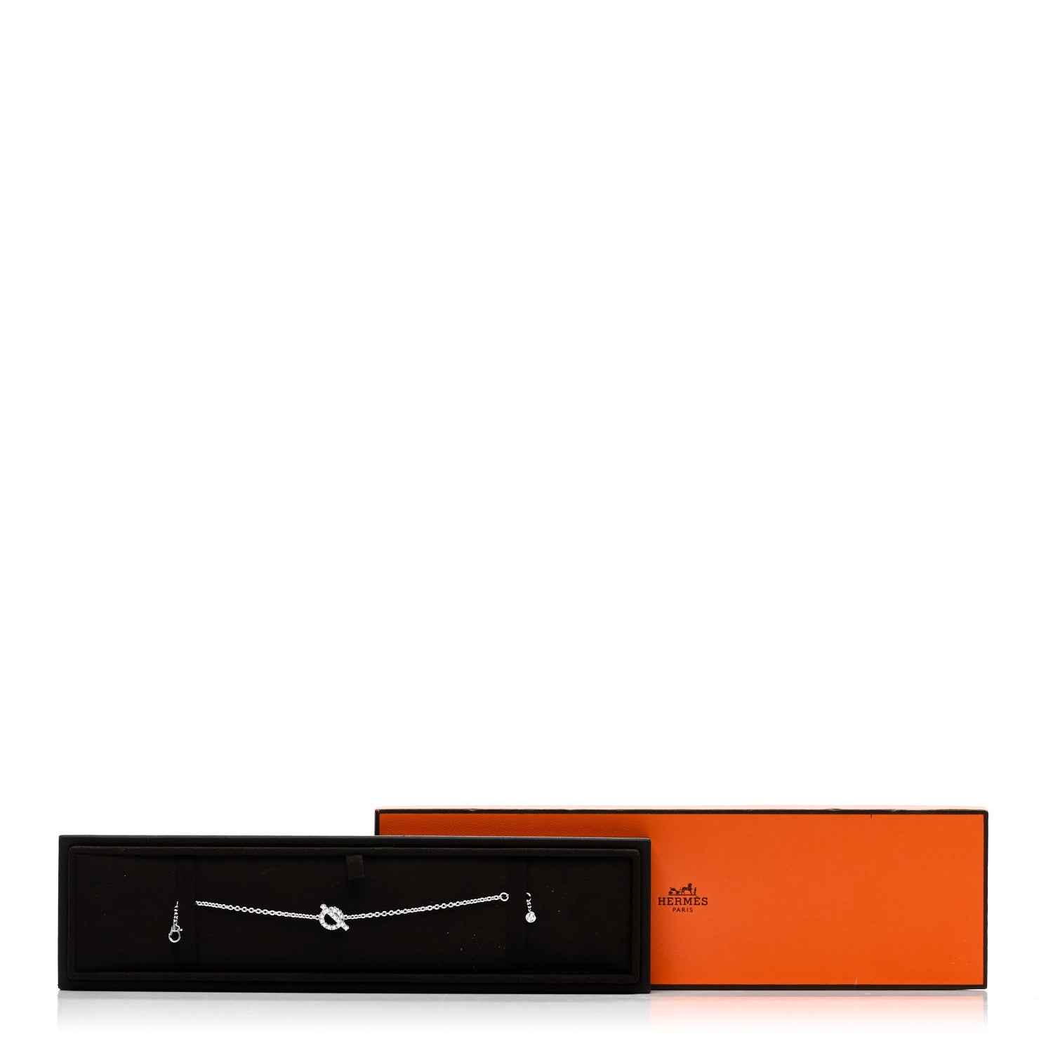 Hermes 18K White Gold Diamond Finesse Bracelet SH 4 of 4