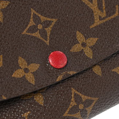Louis Vuitton Monogram Emilie Wallet Rouge 10 of 12