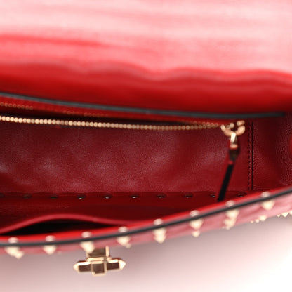 Valentino Garavani Nappa Medium Rockstud Spike Shoulder Bag Rosso Valentino 4 of 10