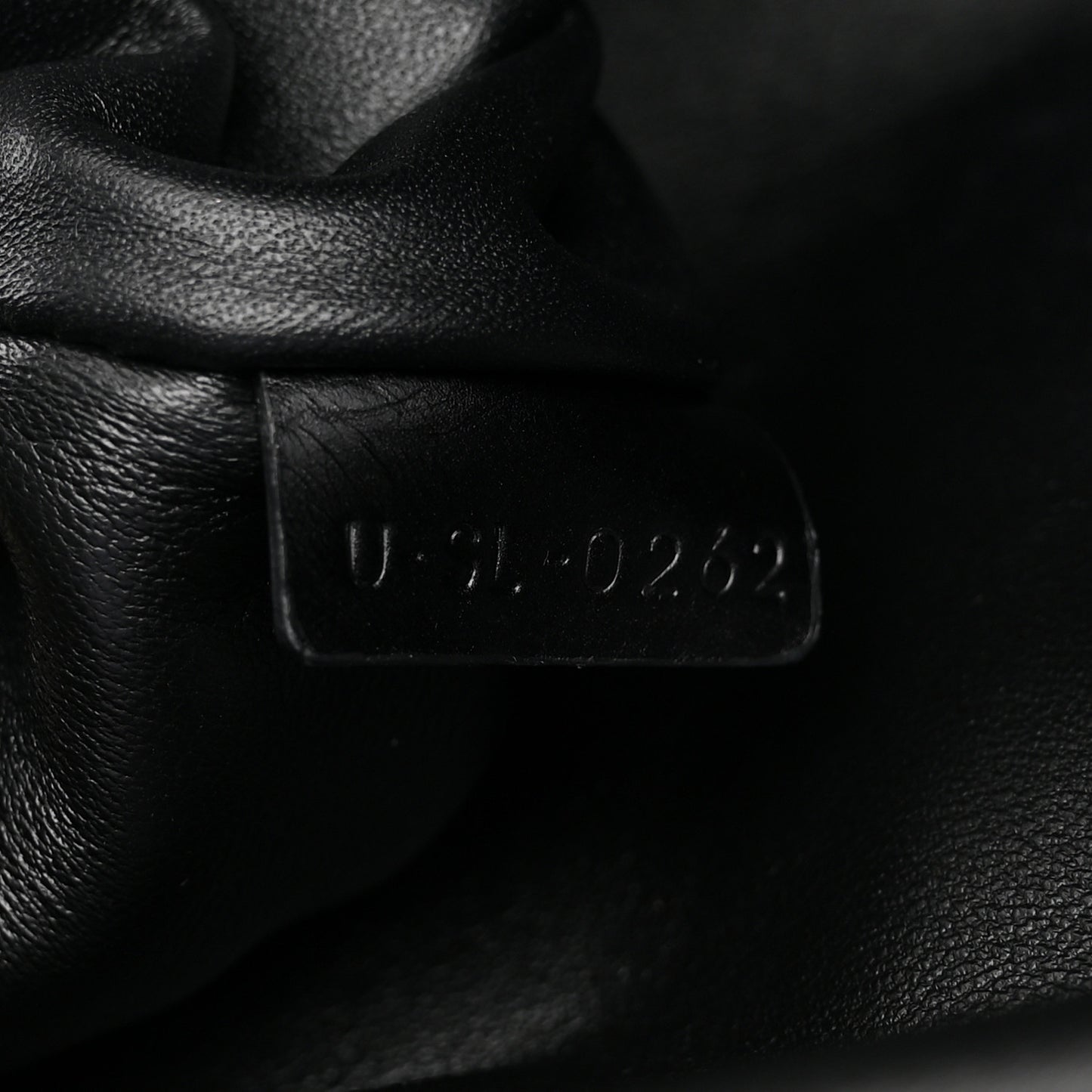 Calfskin Triomphe Clutch Pouch Black