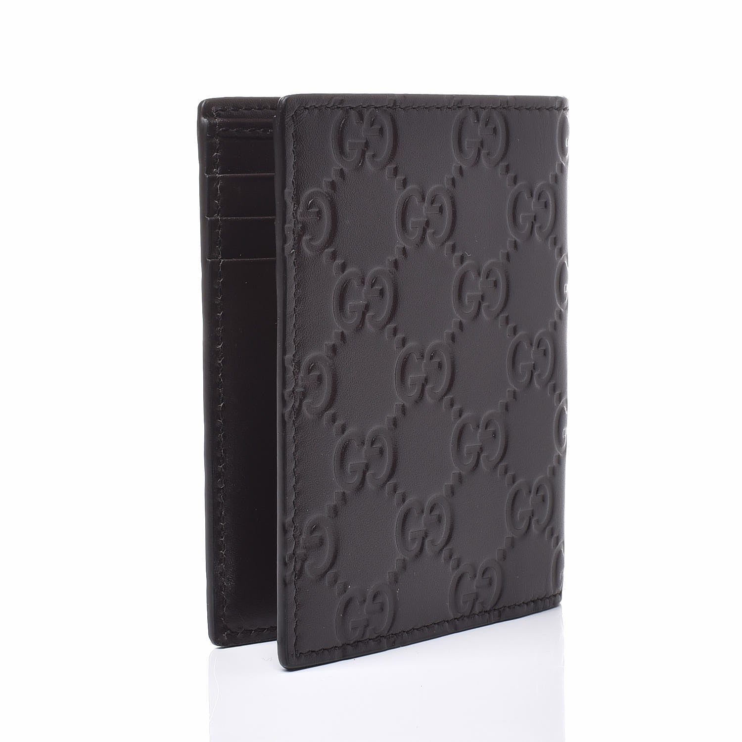 Gucci Guccissima Wallet Dark Brown 3 of 7
