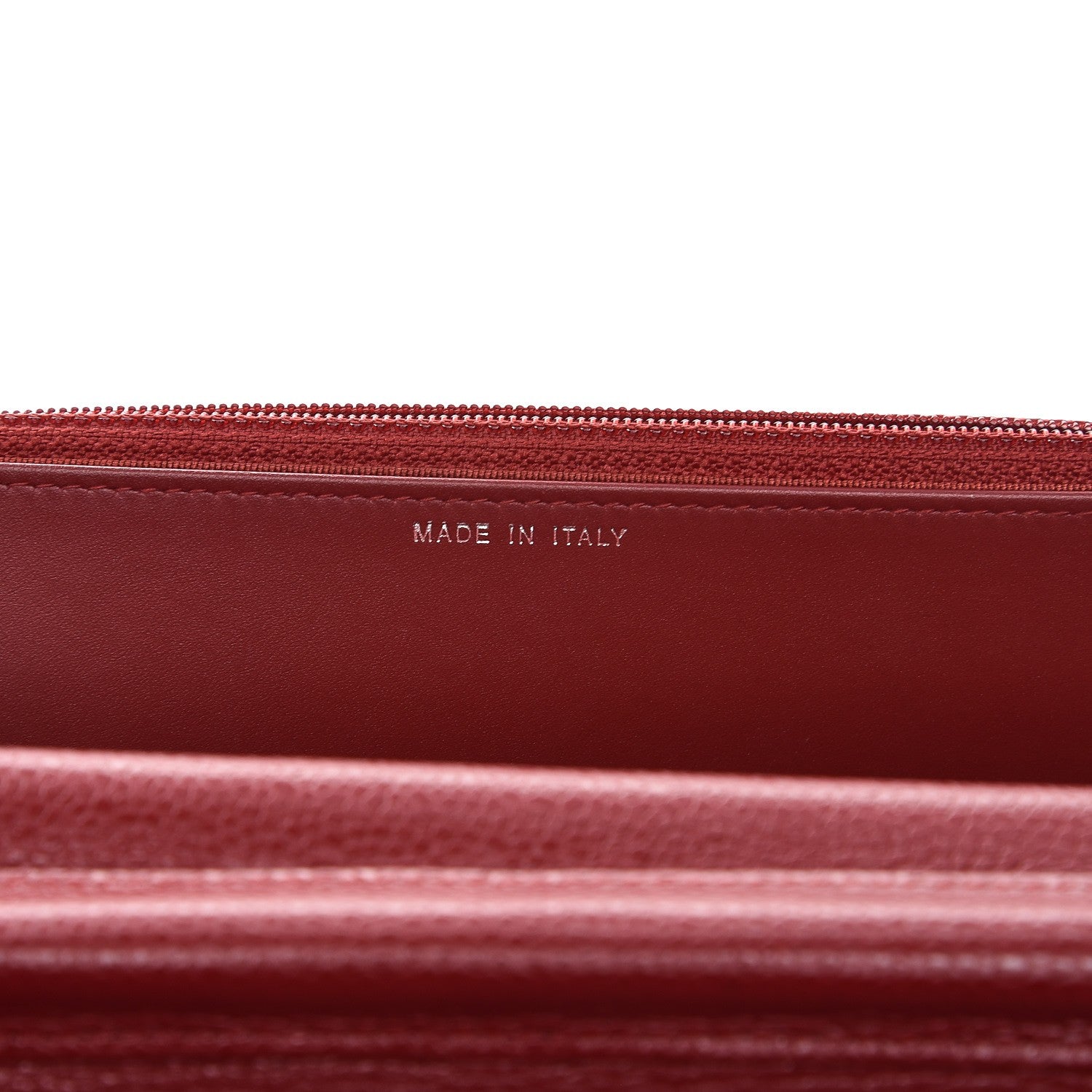 Chanel Caviar Quilted Wallet on Chain WOC Red 7 of 18