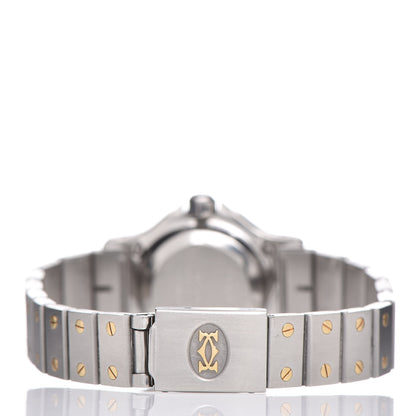 Cartier Stainless Steel 18K Yellow Gold 25mm Santos Octagon Automatic Watch 4 of 7