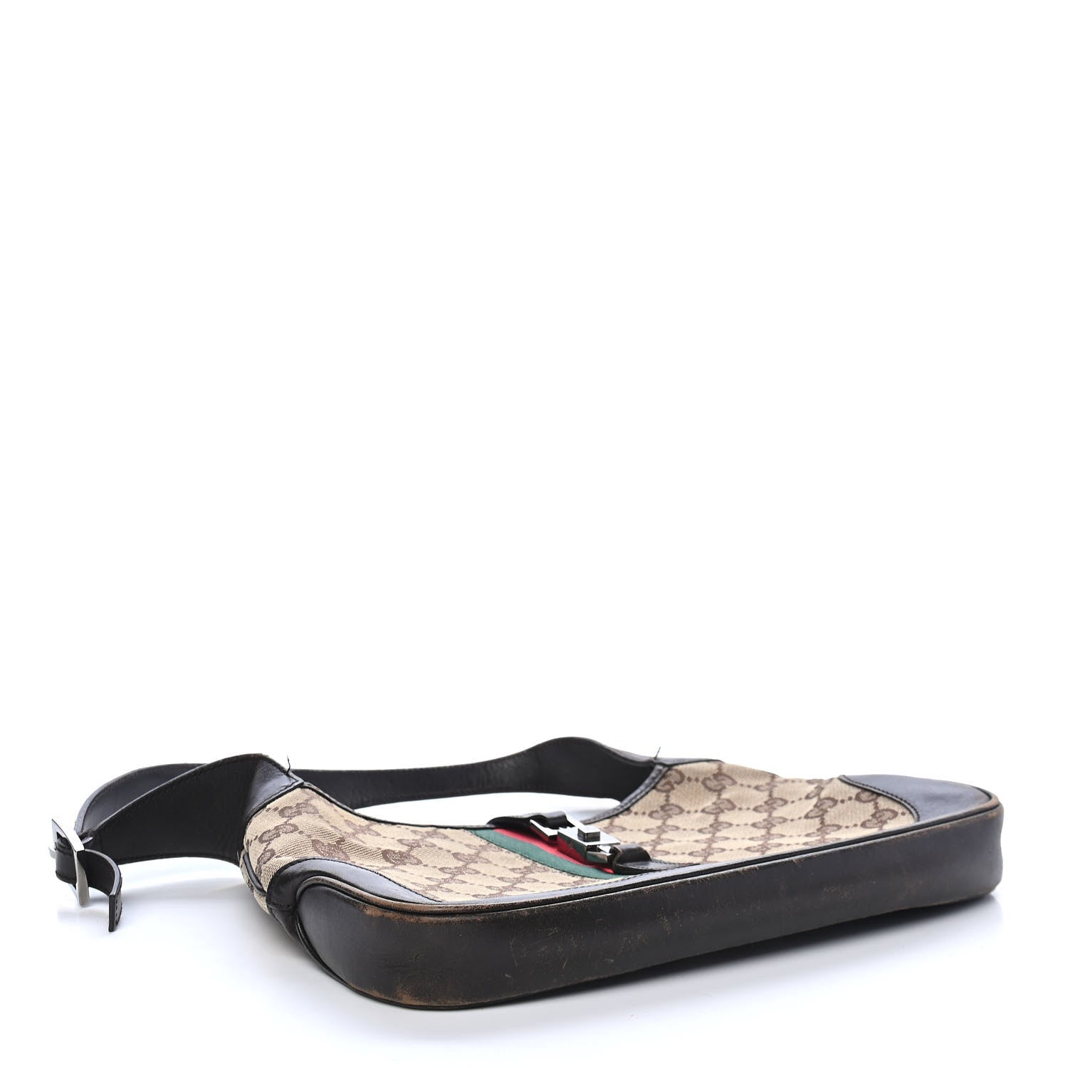 Gucci Monogram Web Small Jackie O Hobo Dark Brown 4 of 9