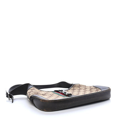 Gucci Monogram Web Small Jackie O Hobo Dark Brown 4 of 9