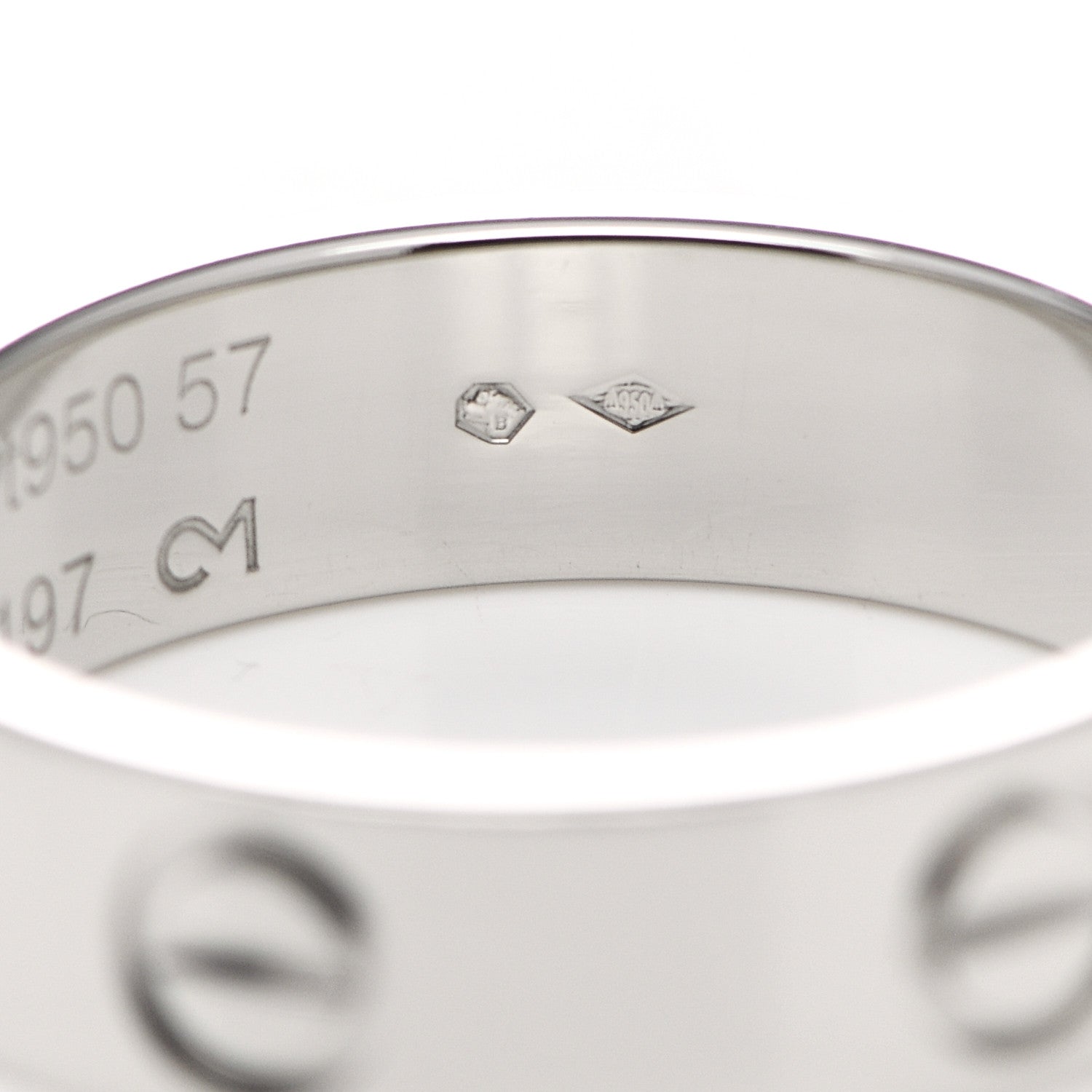 Cartier Platinum 5.5mm LOVE Ring 57 8 5 of 5