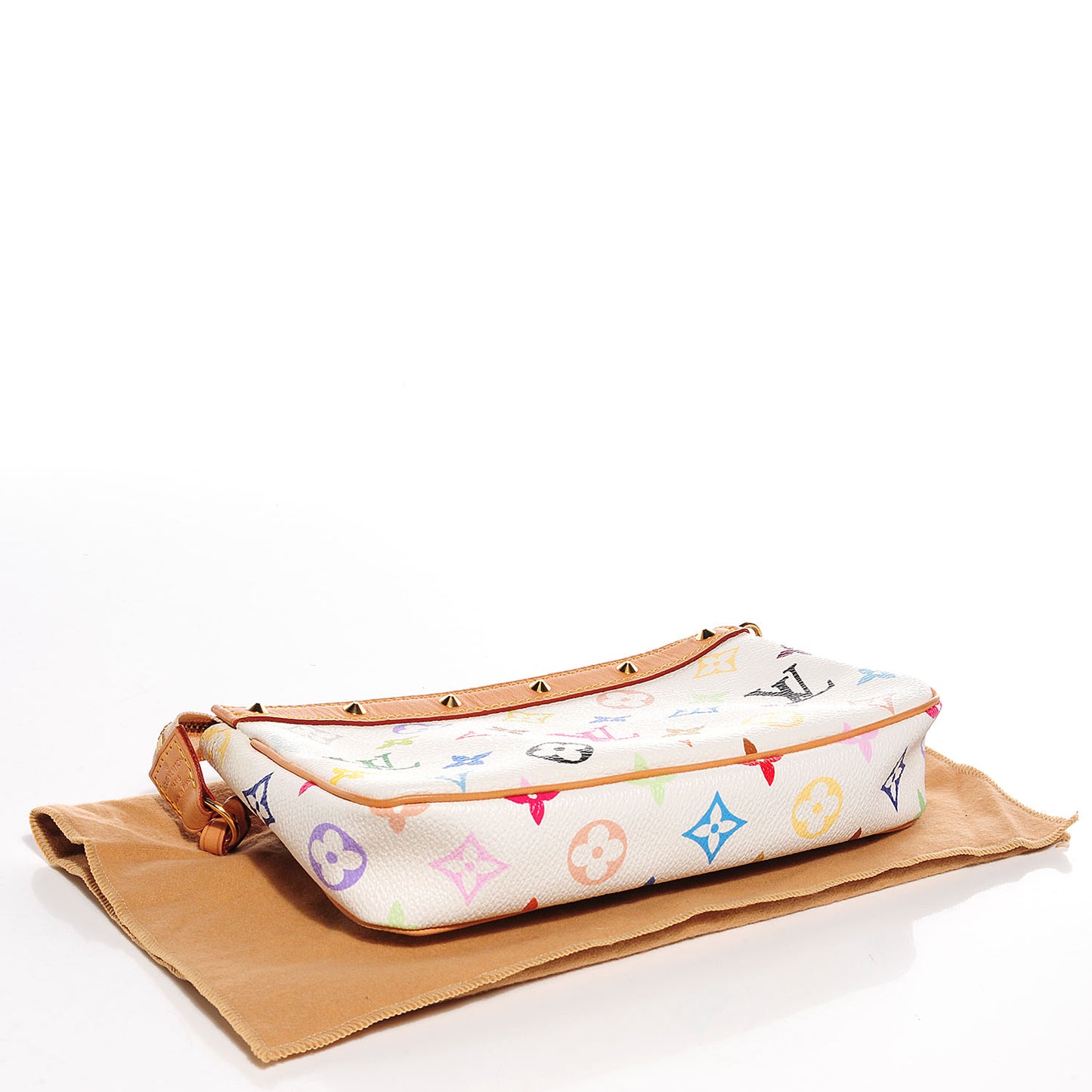Monogram Multicolor Pochette Accessories White
