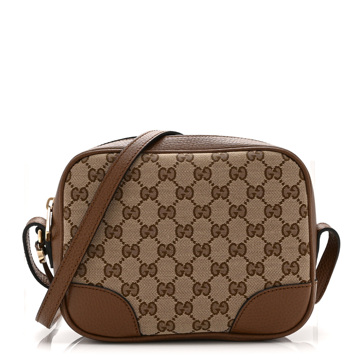 Gucci Monogram Mini Bree Messenger Bag Beige Tabacco 1 of 11