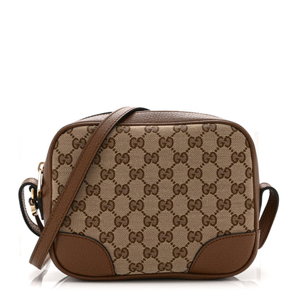 Gucci Monogram Mini Bree Messenger Bag Beige Tabacco 1 of 11
