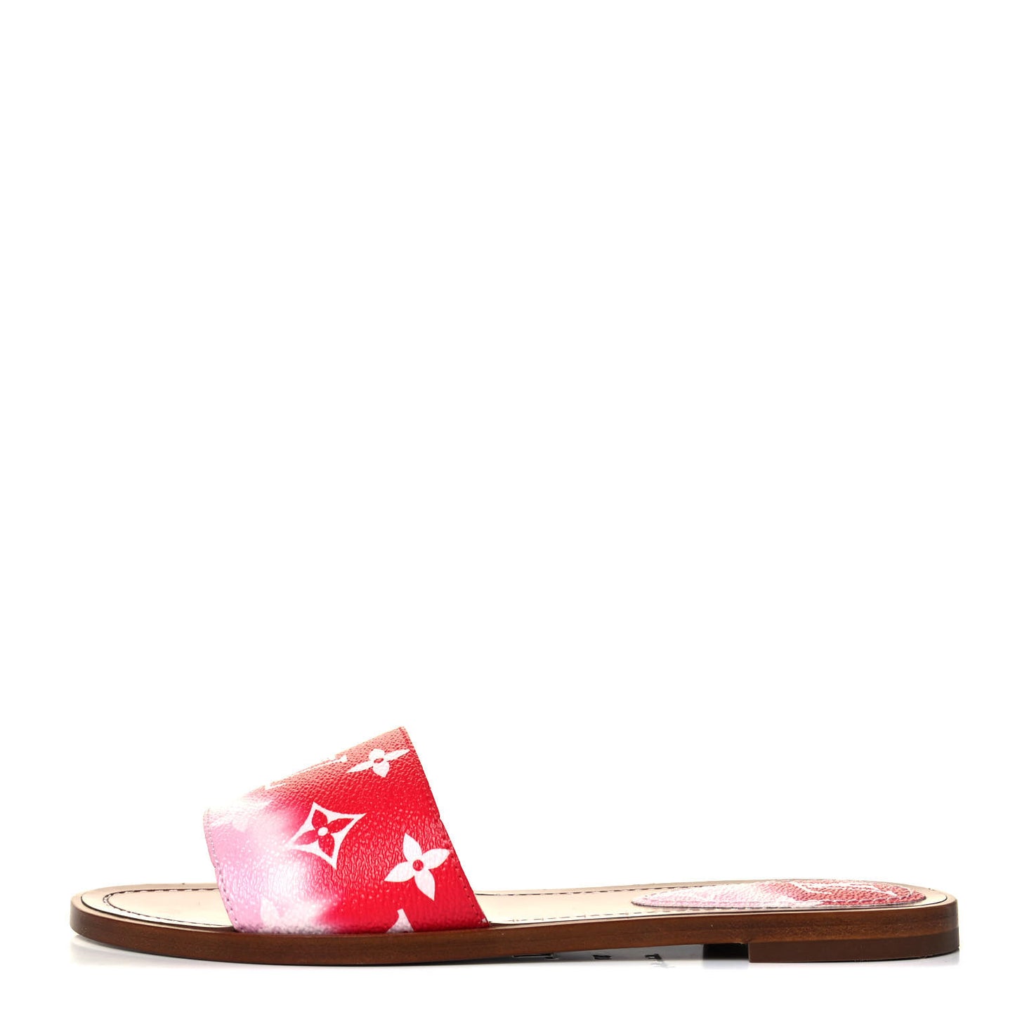 Monogram Escale Lock It Flat Mule 37 Rouge