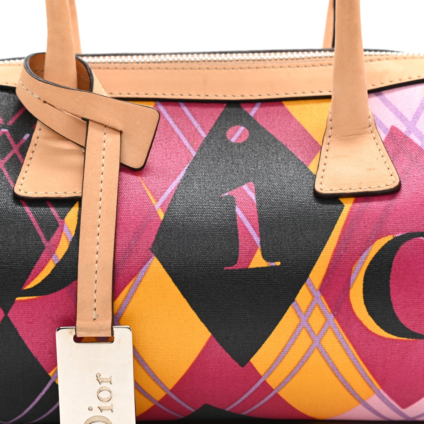 Coated Canvas Argyle Boston Multicolor