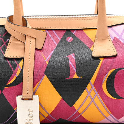 Christian Dior Coated Canvas Argyle Boston Multicolor 7 of 12