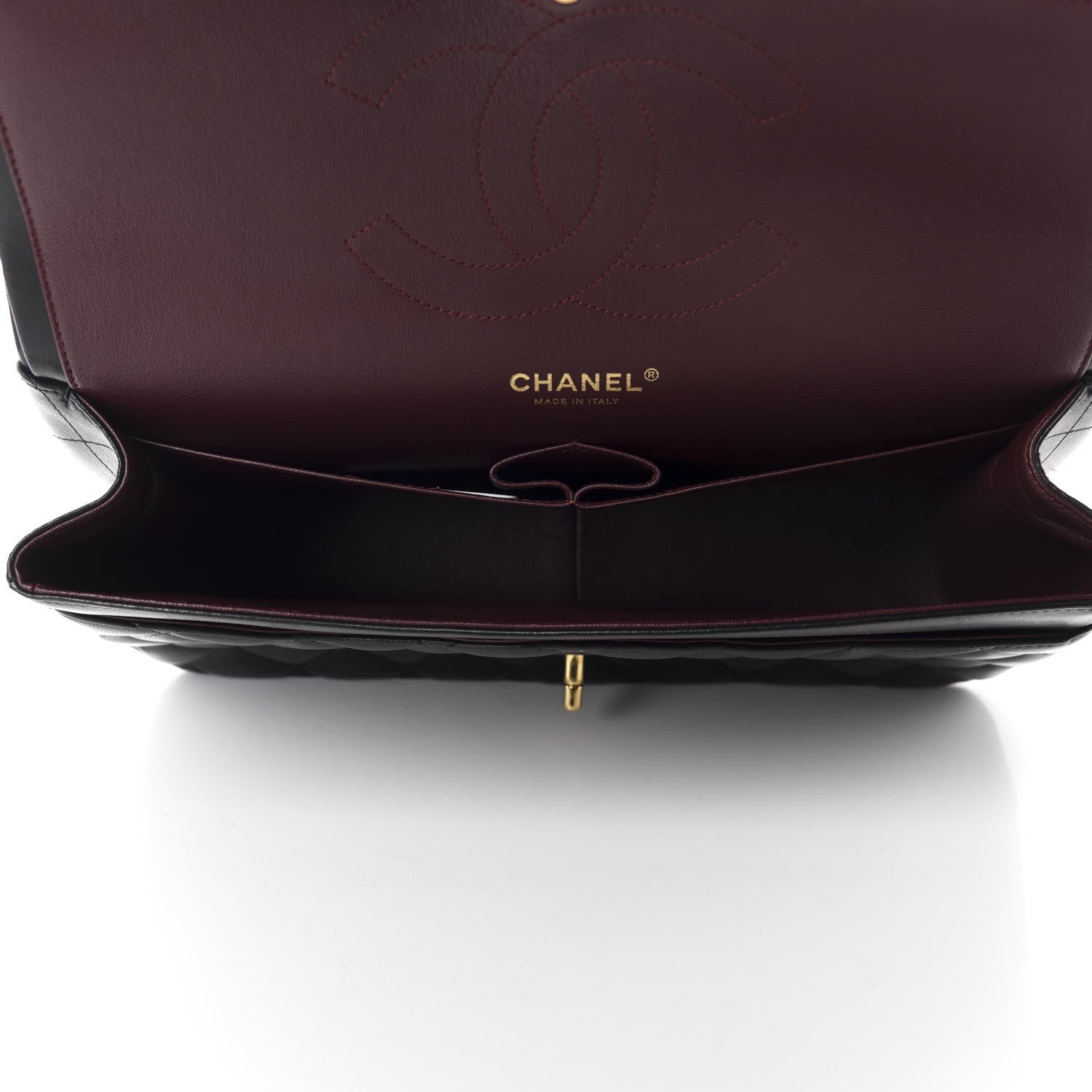 Chanel Lambskin Quilted Jumbo Double Flap Black 5 of 14