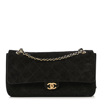 Chanel Suede Calfskin Small Souplissimo Maxi Flap Black 1 of 13
