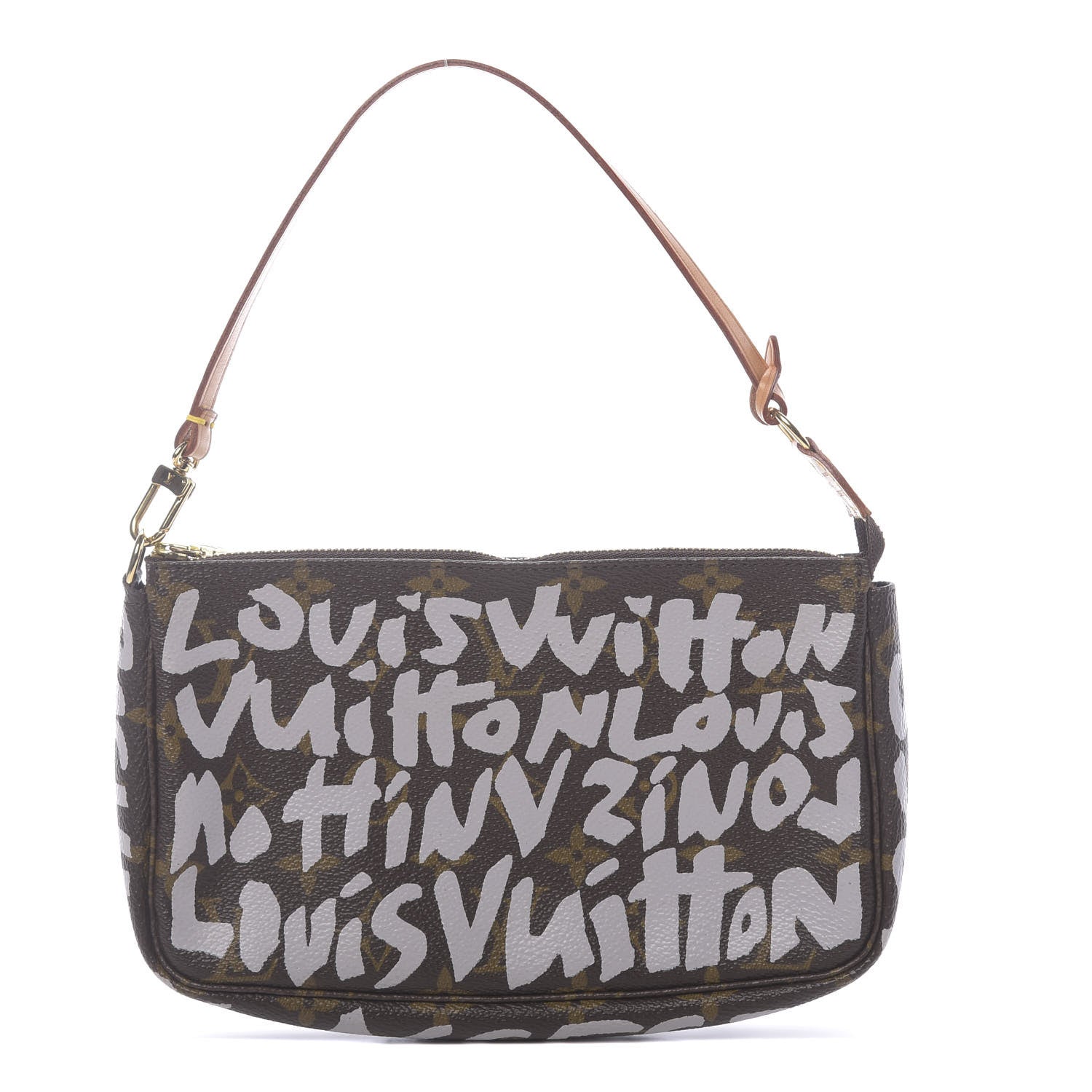Louis Vuitton Monogram Graffiti Pochette Accessories Silver 1 of 10