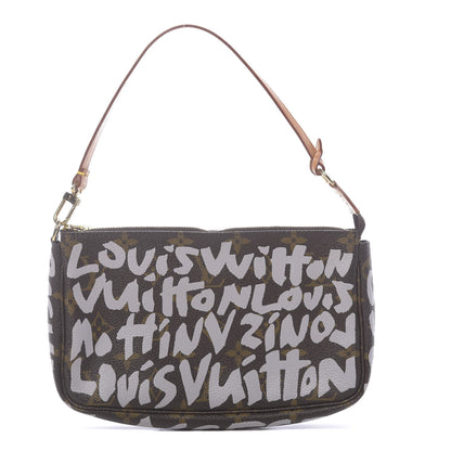 Louis Vuitton Monogram Graffiti Pochette Accessories Silver 1 of 10