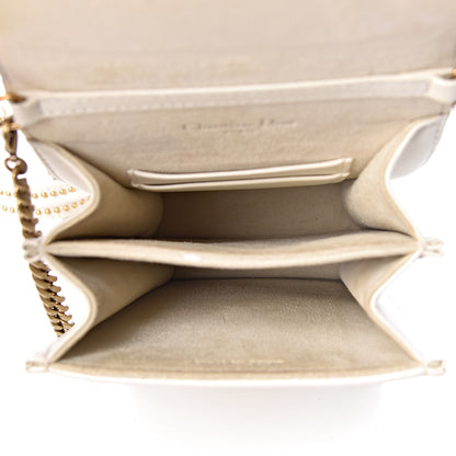 Christian Dior Lambskin Studded Vertical Diorama White 5 of 11