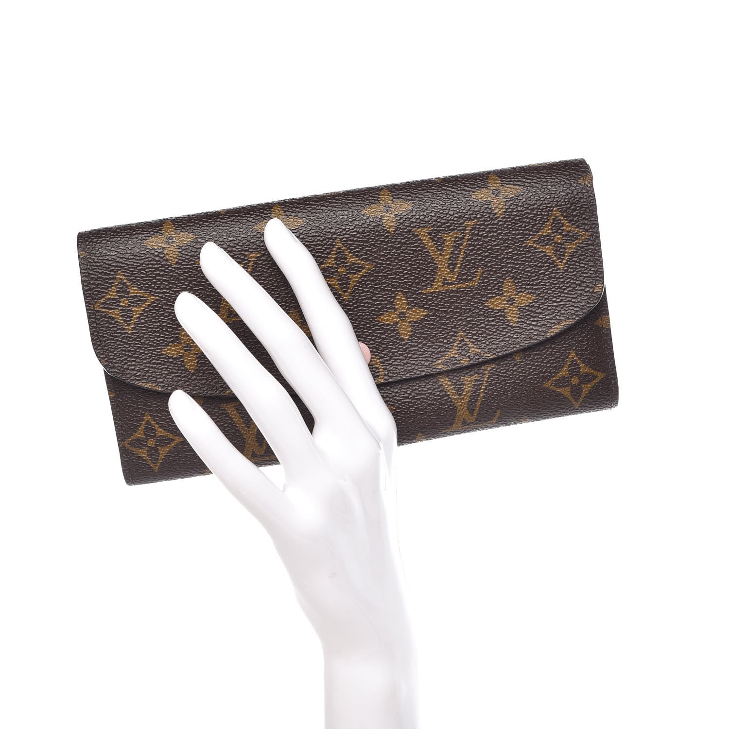 Louis Vuitton Monogram Emilie Wallet Rose Ballerine 2 of 9
