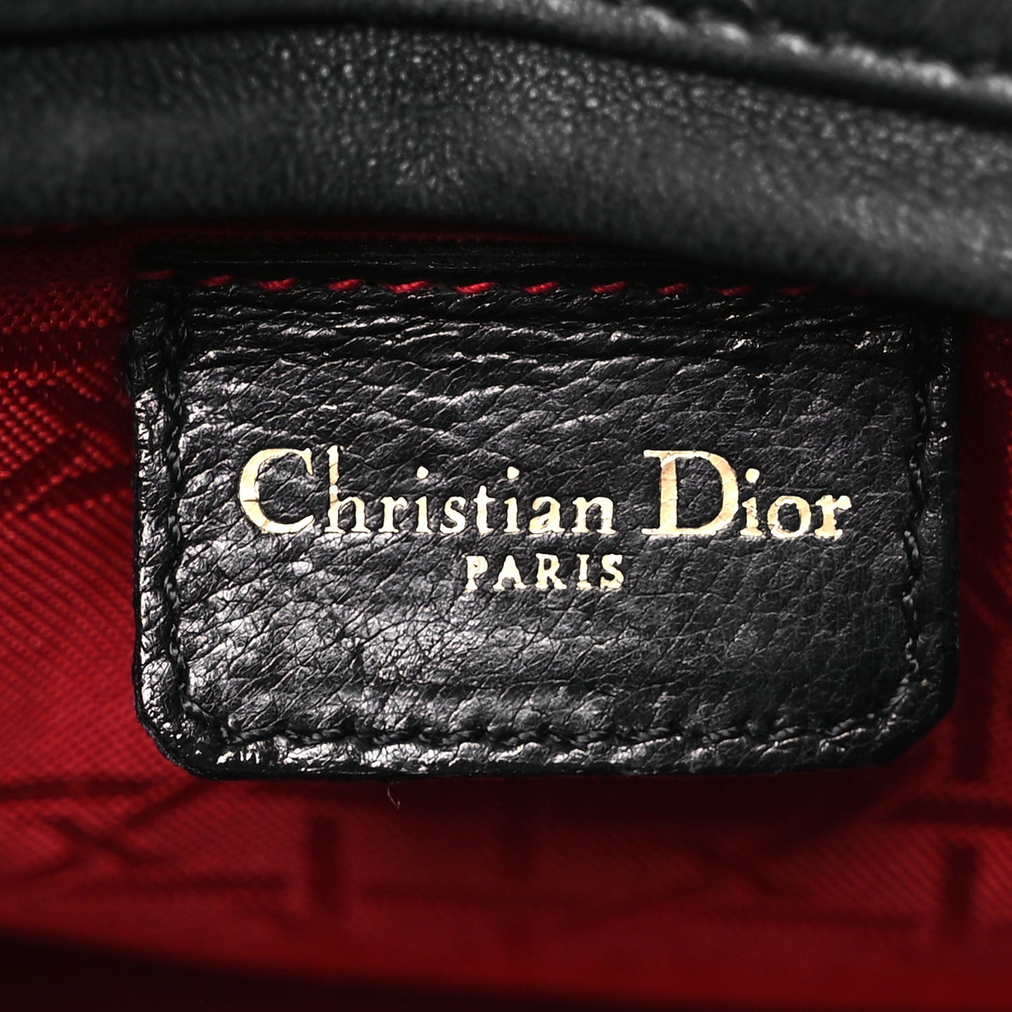 Lambskin Cannage Medium Lady Dior Black