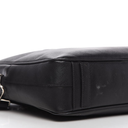Prada Saffiano Travel Briefcase Black 6 of 14
