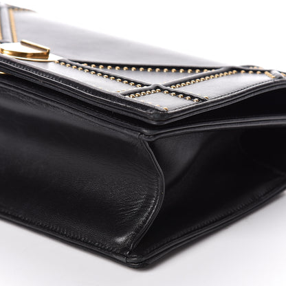 Christian Dior Lambskin Studded Medium Diorama Flap Bag Black 6 of 9