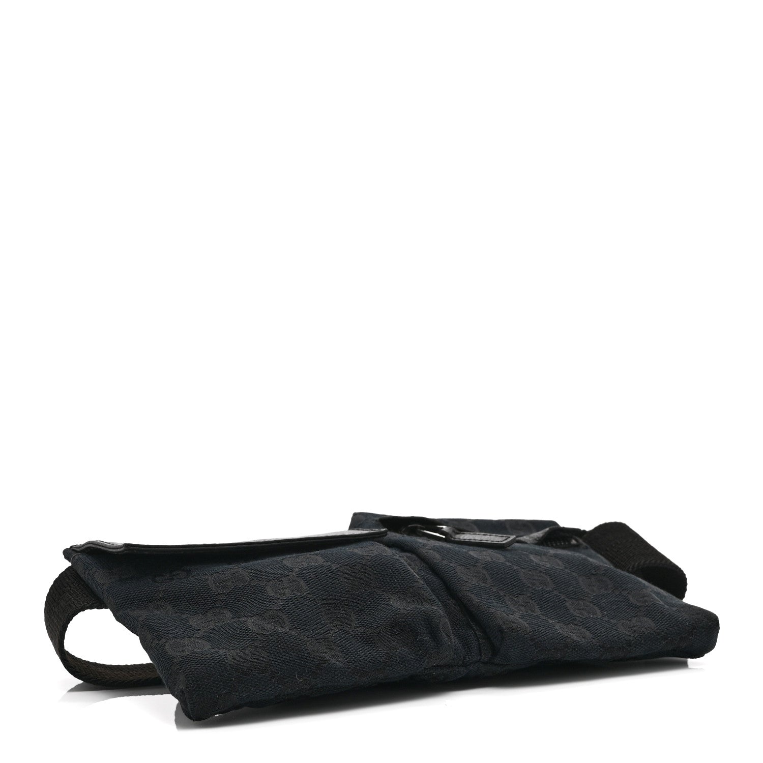 Gucci GG Monogram Double Pocket Belt Bag Black 4 of 9