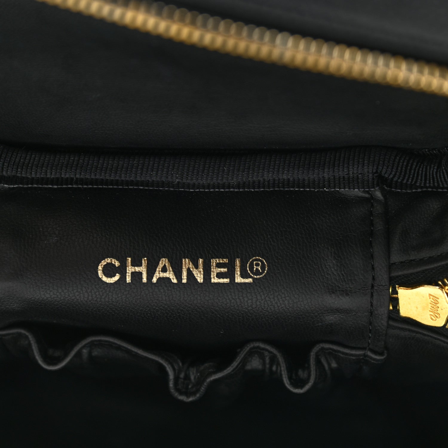 Chanel Caviar Vanity Cosmetic Case Black 6 of 10