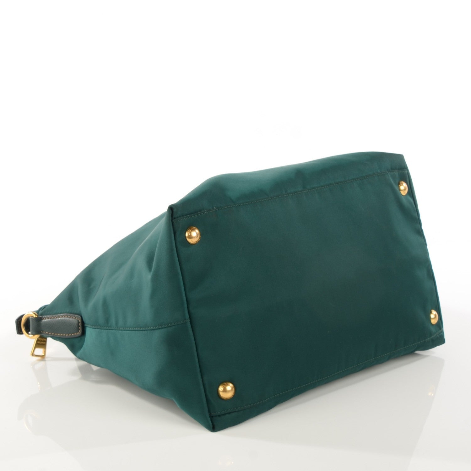 Prada Saffiano Tessuto Nylon Tote Petrolio 3 of 9