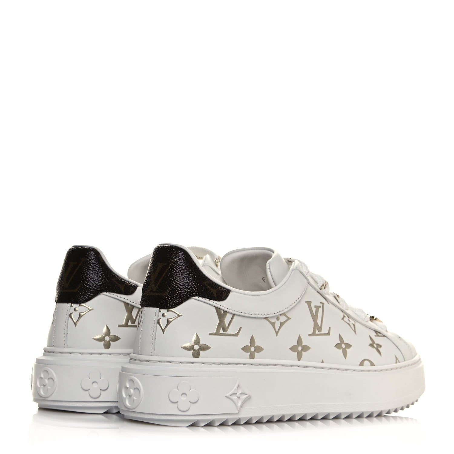 Louis Vuitton Monogram Time Out Sneakers 38 Gold 4 of 10