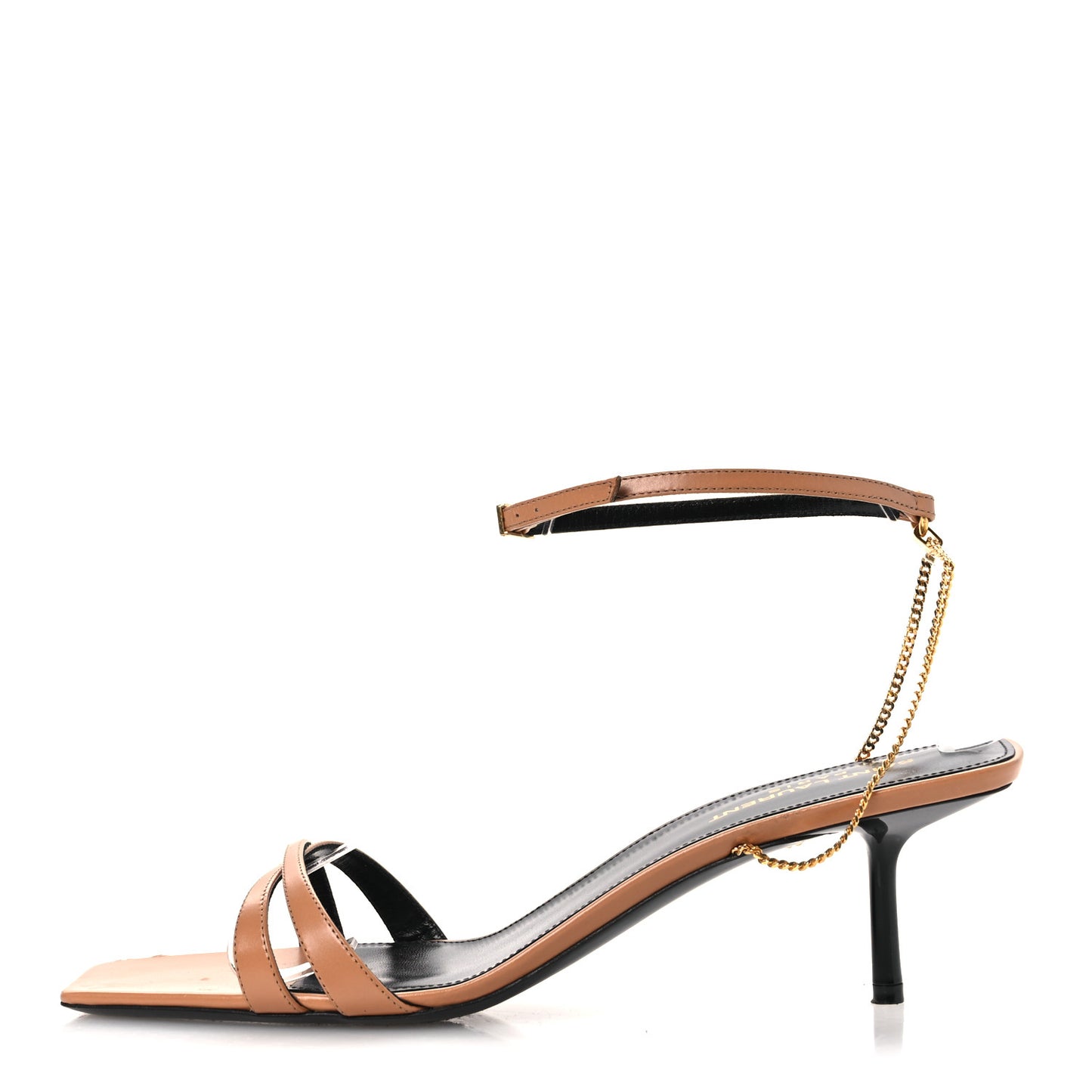 Calfskin Ankle Strap Melody Sandals 41 Bisque