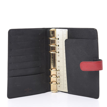 Louis Vuitton Epi Medium Ring Agenda Cover Rouge 5 of 10