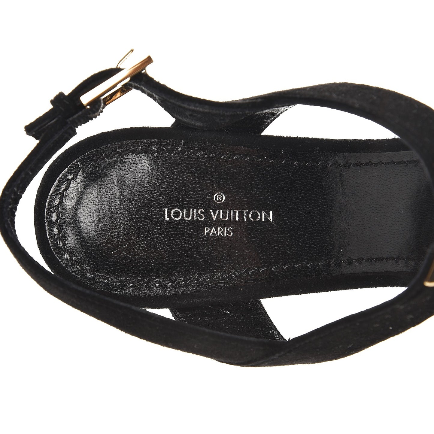 Suede Goatskin Bahiana Sandals 39 Black