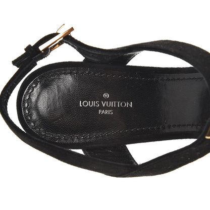 Louis Vuitton Suede Goatskin Bahiana Sandals 39 Black 5 of 10
