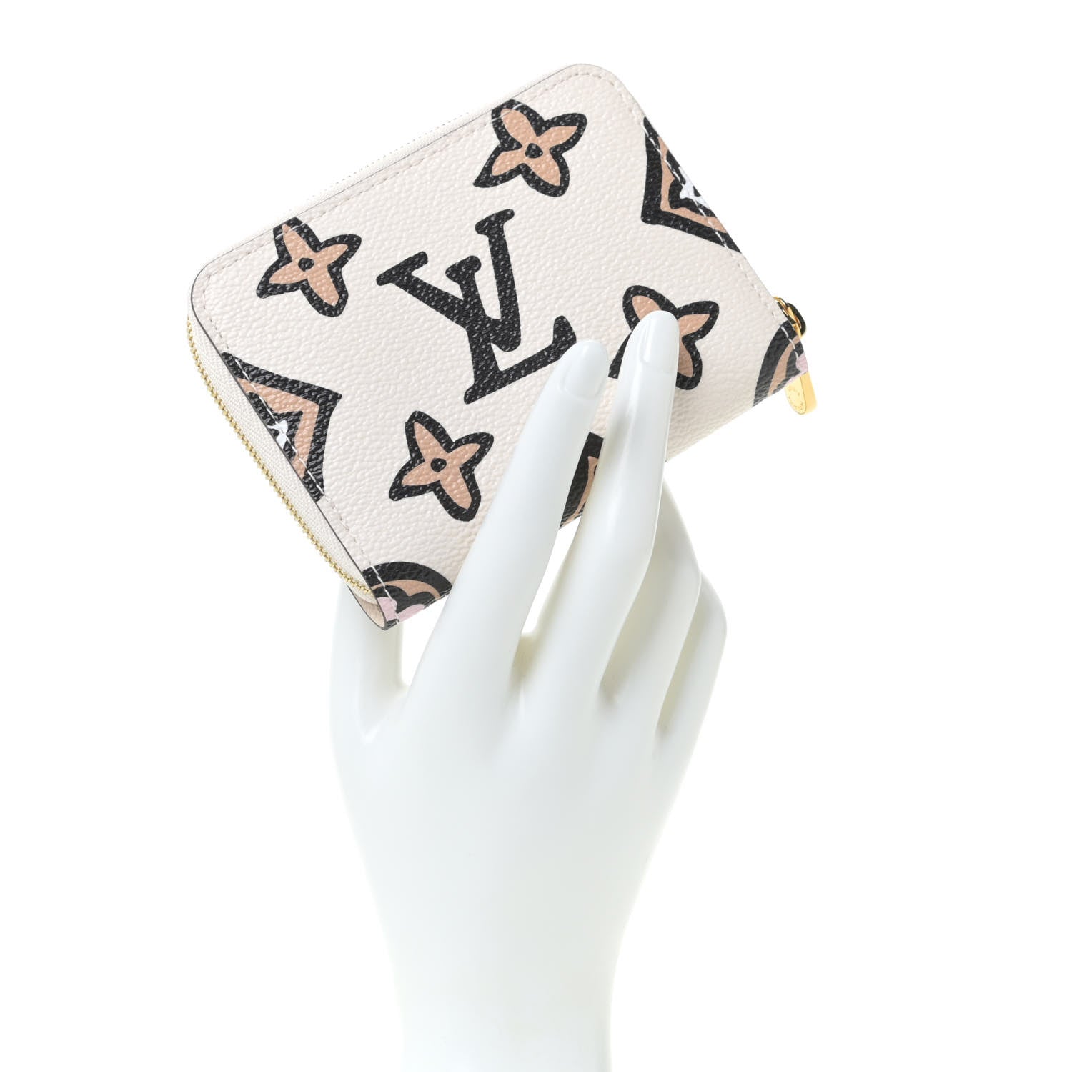 Louis Vuitton Monogram Giant Wild At Heart Zippy Coin Purse Creme 9 of 9