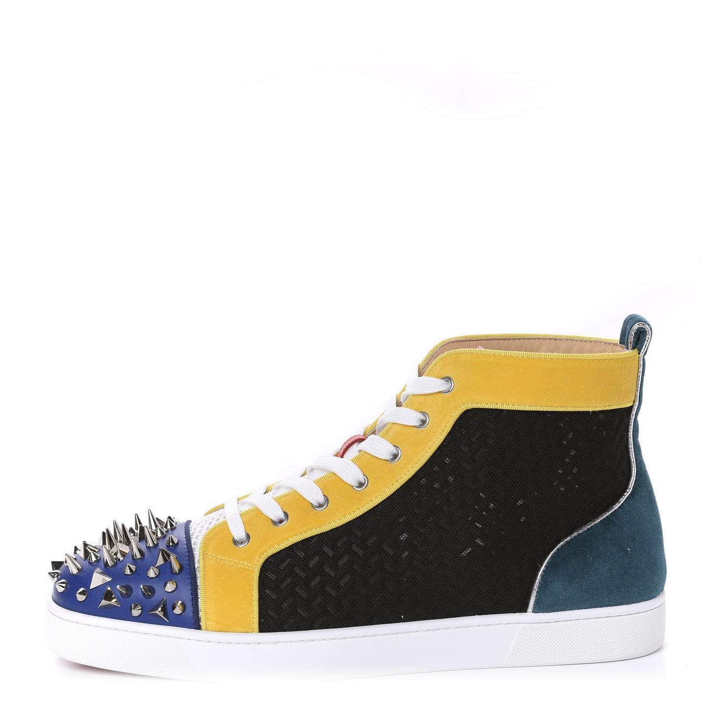 Velvet Mesh Lou Pik Pik Orlato Flat Spikes Sneakers 46 Version Multicolor