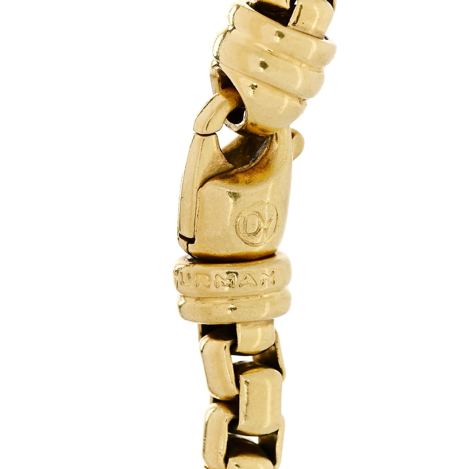 David Yurman 18K Yellow Gold 5mm Box Chain Bracelet 4 of 4