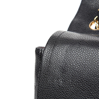 Chanel Caviar Quilted Jumbo Double Flap Black 9 of 12